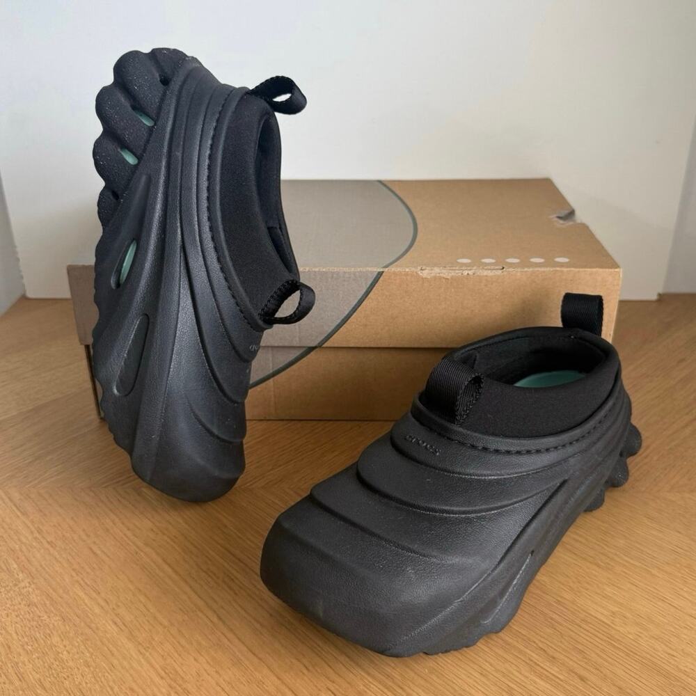 Crocs Echo Storm ‘Black’ Unisex Slip On Clogs- SZ M 3- W 5